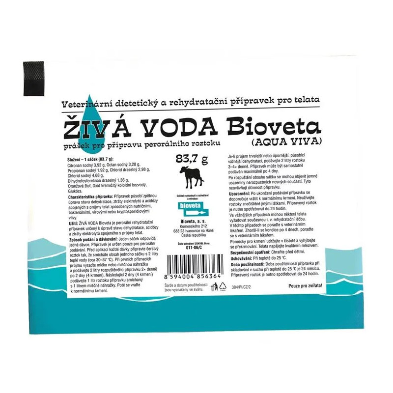Aqua viva plv.sol. pre teľatá 83,7 g
