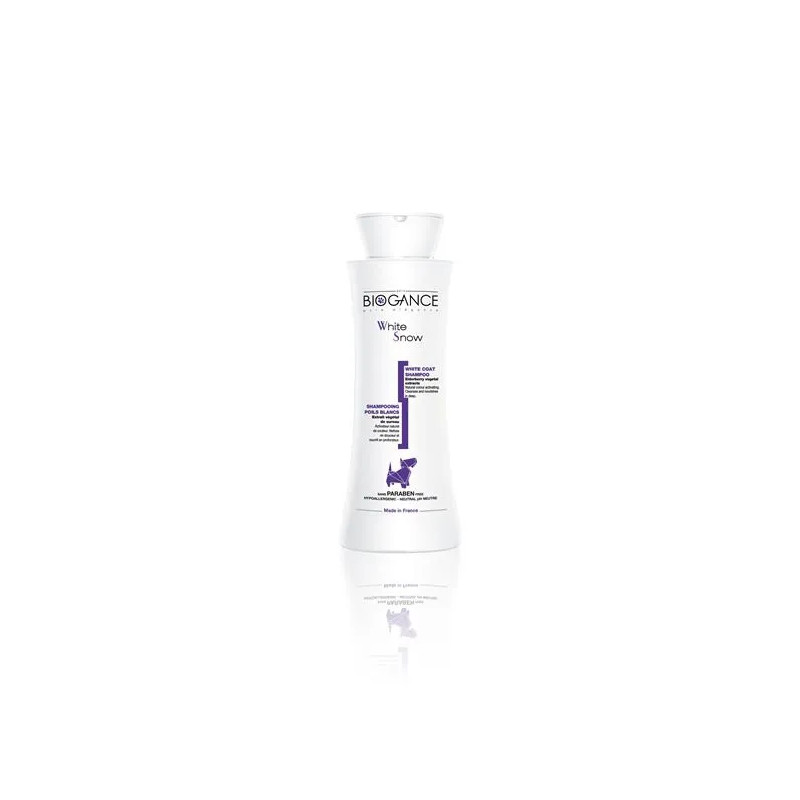 Šampón BIOGANCE White Snow 250 ml (na bielu a svetlú srsť)