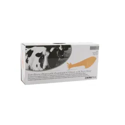 Rukavice vyšetr.KRUTEX SonoSleeve s náramenníkom, oranžové 90 cm, 50 ks
