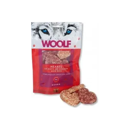Poslastica Woolf Dog Duck & Chicken Hearts 100 g