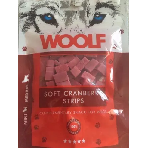 Mehki trakci Pamlsok Woolf Dog z brusnicami 100 g