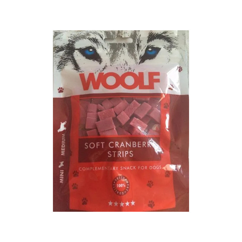 Mehki trakci Pamlsok Woolf Dog z brusnicami 100 g