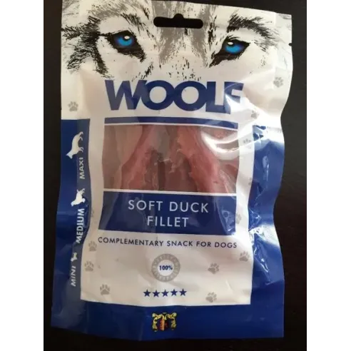 Priboljšek Woolf Dog Duck Jerky Soft Fillet 100 g