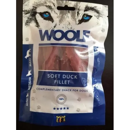 Priboljšek Woolf Dog Duck Jerky Soft Fillet 100 g