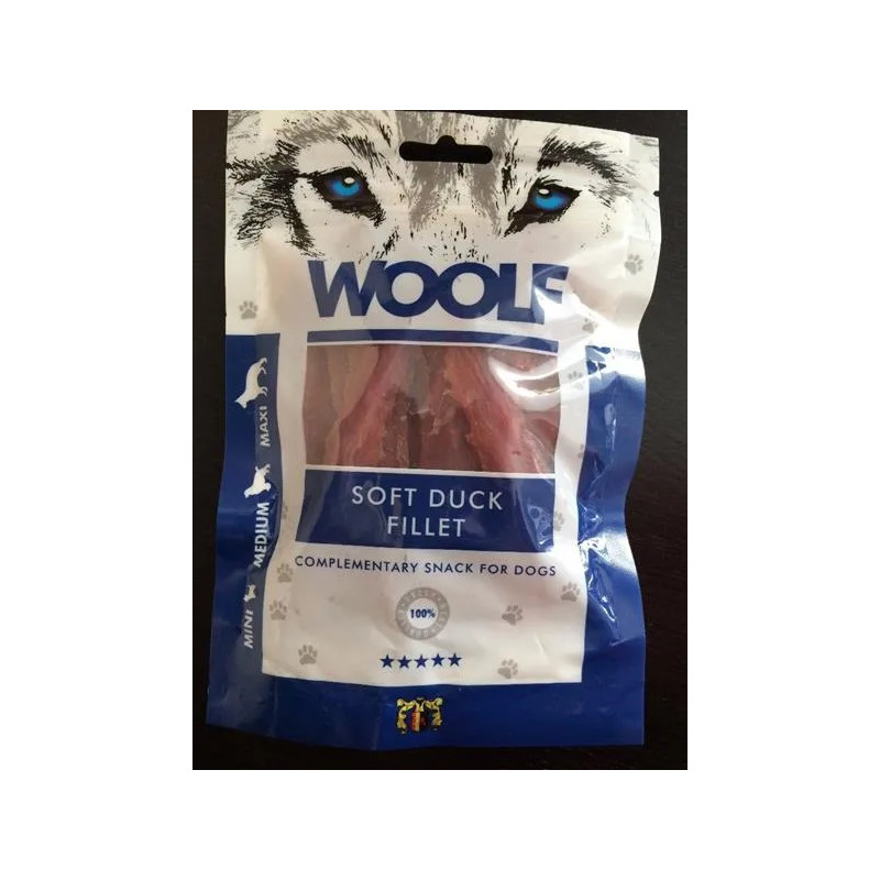 Priboljšek Woolf Dog Duck Jerky Soft Fillet 100 g