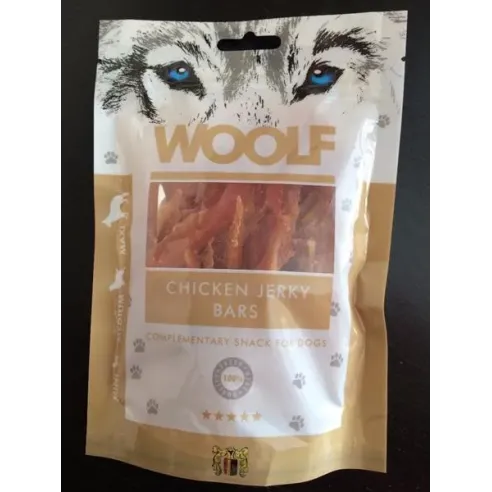 Priboljšek Woolf Dog Chicken Jerky Bars 100 g