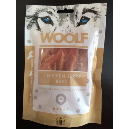 Priboljšek Woolf Dog Chicken Jerky Bars 100 g