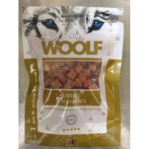 Pamlsok Woolf za psa/mačko/kunca Chunkies 100 g