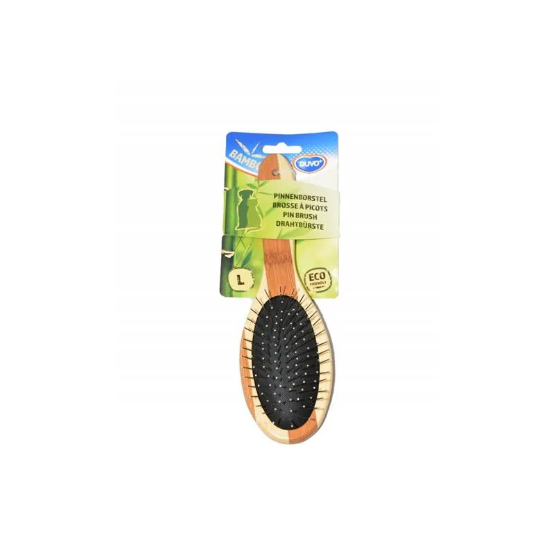Hrebeň DUVO+ kefa Combo bambus kovová Large 22,5 x 6 cm