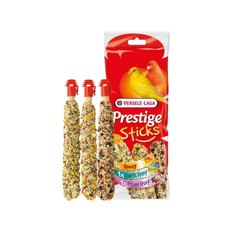 Pamlsok VL Prestige Sticks Canaries Triple Variety Pack- 3 tyčinky s rôznymi príchuťami 90 g