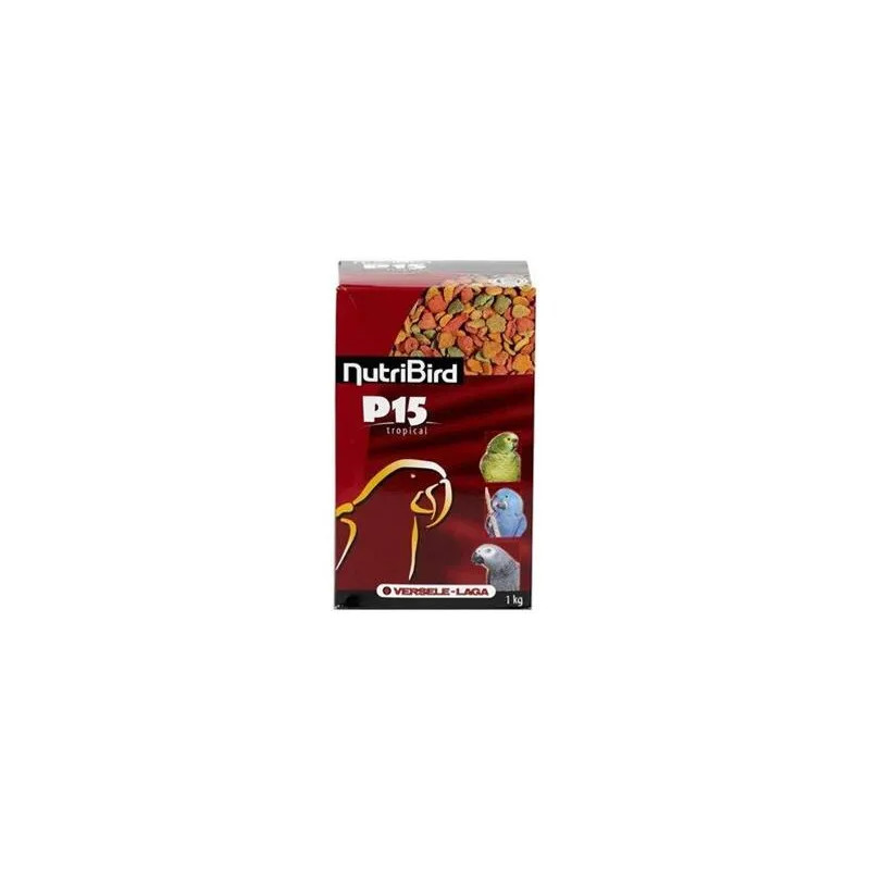 VL NutriBird P15 Tropical- extrudy pre veľké papagáje s tropickým ovocím na denné kŕmenie 10 kg