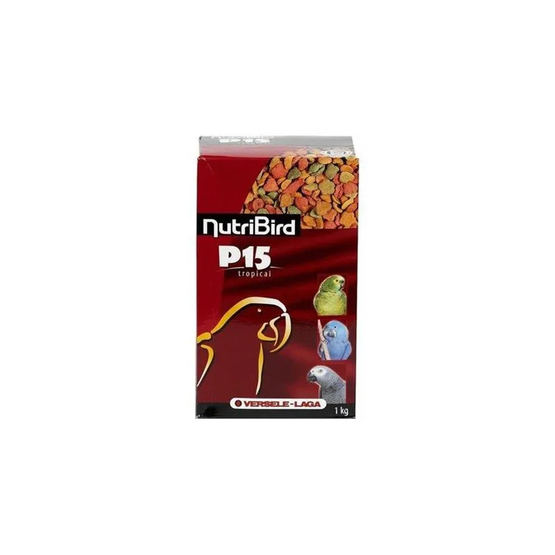 VL NutriBird P15 Tropical- extrudy pre veľké papagáje s tropickým ovocím na denné kŕmenie 3 kg