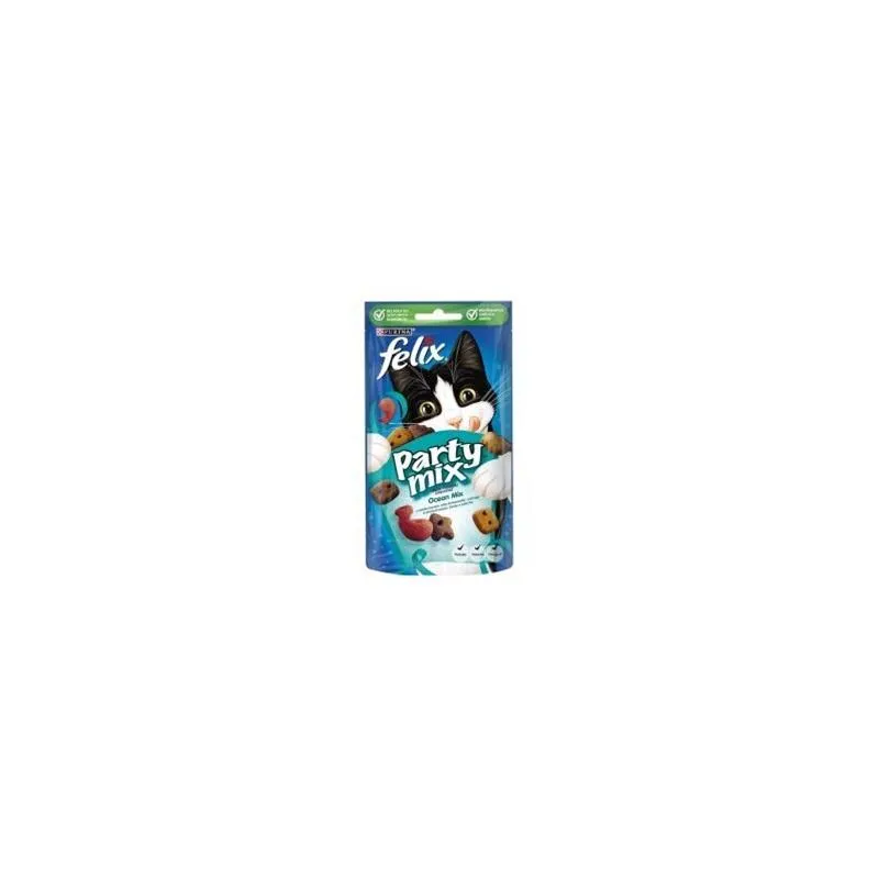 Poslastica NESTLÉ FELIX PARTY MIX za mačke Ocean mix 8x60 g