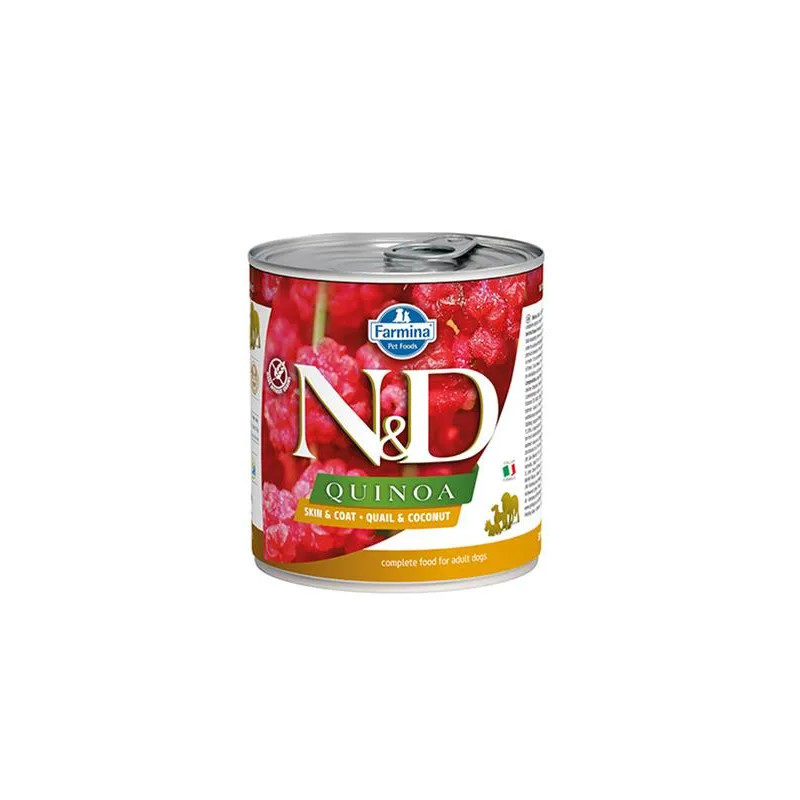 Farmina N&D pasja QUINOA prepelica in kokos konzerva 285 g
