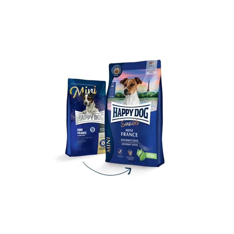 Happy Dog SUPER PREMIUM - Sensible MINI - France kačica a zemiaky 4 kg