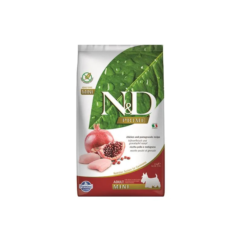 Farmina N&D dog PRIME (GF) adult mini, chicken & pomegranate 2,5 kg