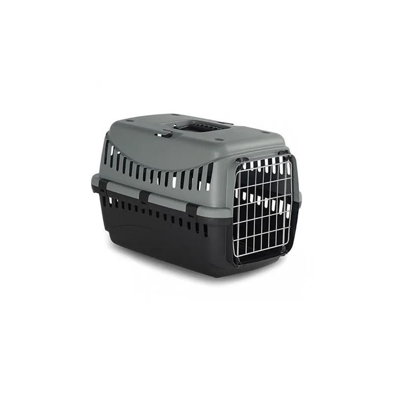 Prepravka Duvo+ Box ECO S 46x31x32cm, plastová, kovové dvierka, šedá