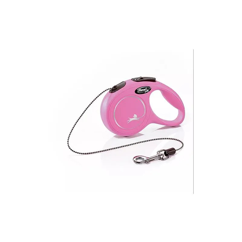 Vodítko Flexi Classic NEW lanko XS 3 m ružové (do 8 kg)