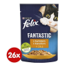 Nestlé FELIX Fantastic cat piščanec v želé, vrečka 26x85 g