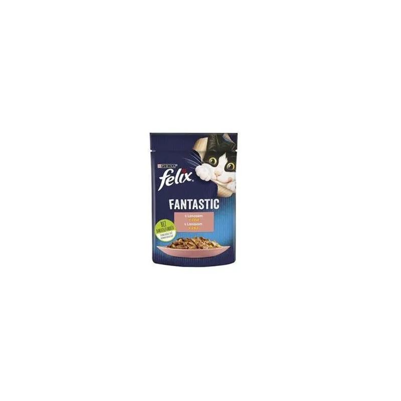 Nestlé FELIX Fantastic hrana za mačke – losos v želeju (pakiranje 26 x 85 g)