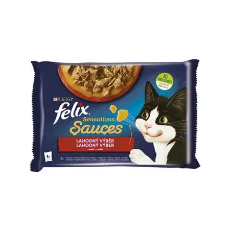 Nestlé FELIX Sensations za mačke Multipack puran&jagnje vrečka 4x85 g