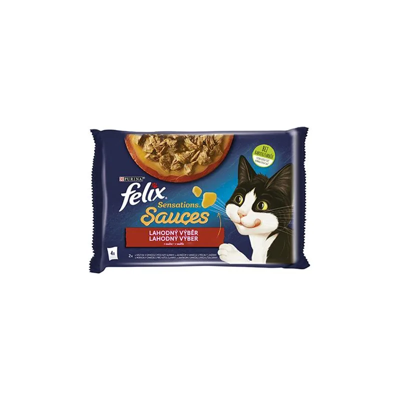 Nestlé FELIX Sensations za mačke Multipack puran&jagnje vrečka 4x85 g