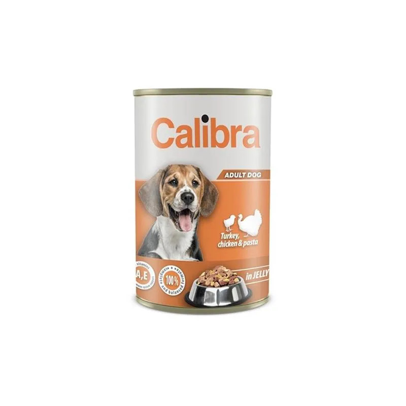 Calibra KONZERVA dog Adult Morka & kura & cestoviny v želé 1240 g