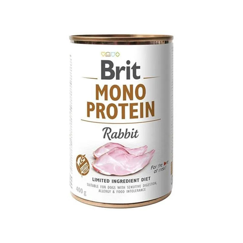 Brit Mono Protein zajec 400 g konzerva