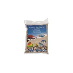 Piesok DUVO+ pre vtáky, hnedý z drvených mušlí s anízom 5 kg