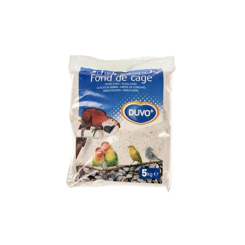 Piesok DUVO+ pre vtáky,biely z drvených mušlí s anízom 5 kg