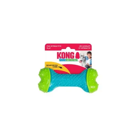 Igrača Kong Dog Corestrength kost, zeleno-modra, guma, S/M