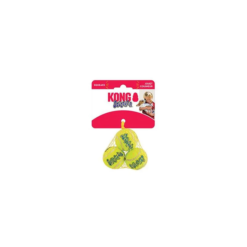 Hračka Kong Dog SqueakAir Lopta s pískatkom tenis, guma vulkanizovaná, S (3ks/bal.)
