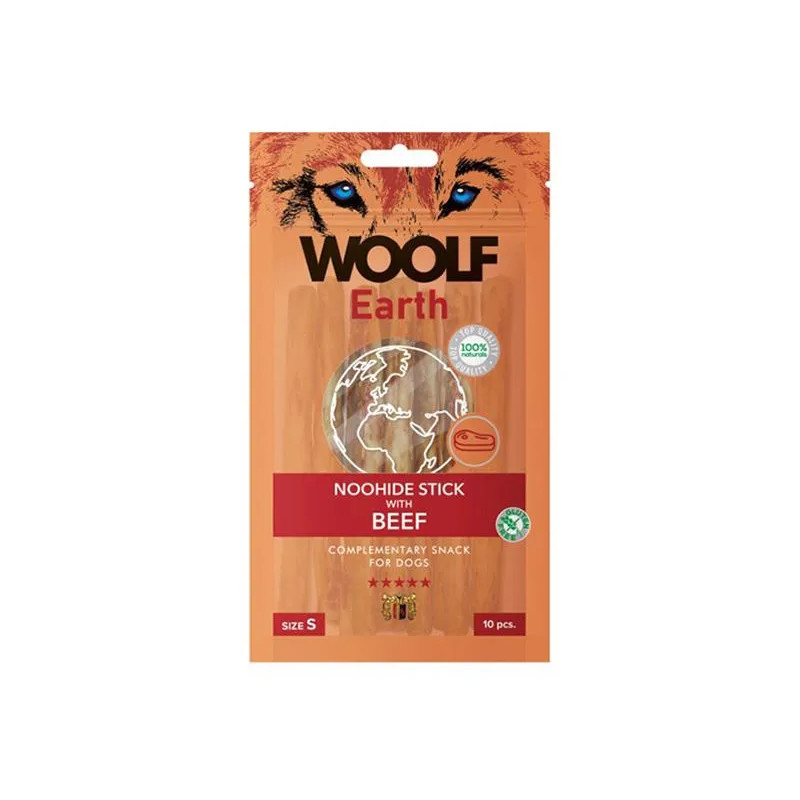 Pasje priboljške Woolf Dog Earth NOOHIDE S Beef 90 g
