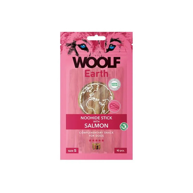 Priboljšek Woolf Dog Earth NOOHIDE S Salmon 90 g