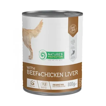 Natures P KONZERVA za pse adult Beef & Chicken liver 800 g