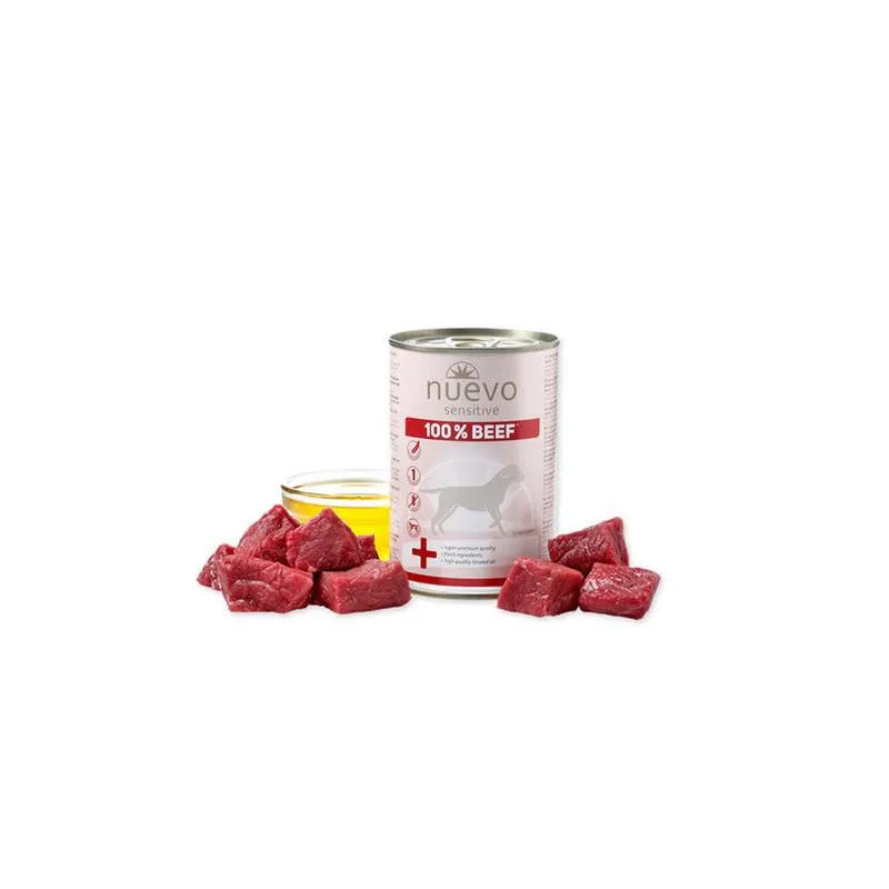 NUEVO dog Sensitive 100% Beef bal. 6 x 400 g konzerva