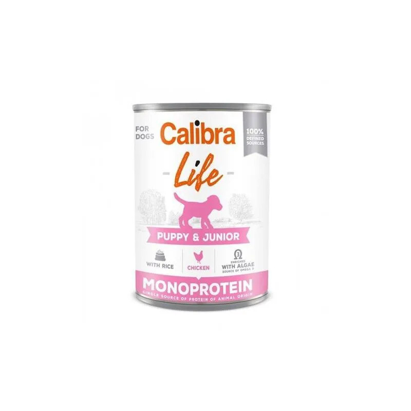 Calibra KONZERVA dog Puppy & Junior Life Chicken & Rice 6 x 400g