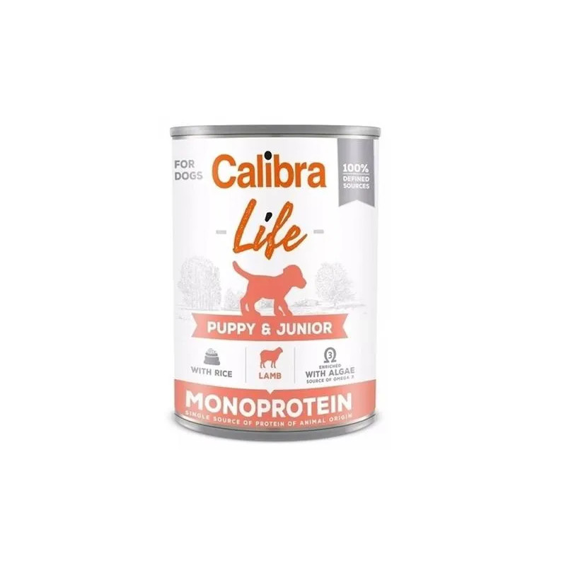 Calibra KONZERVA dog Puppy & Junior Life Lamb & Rice 6 x 400g