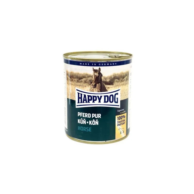 Happy Dog PREMIUM - Fleisch Pur - konzerva s koňskim mesom 800 g