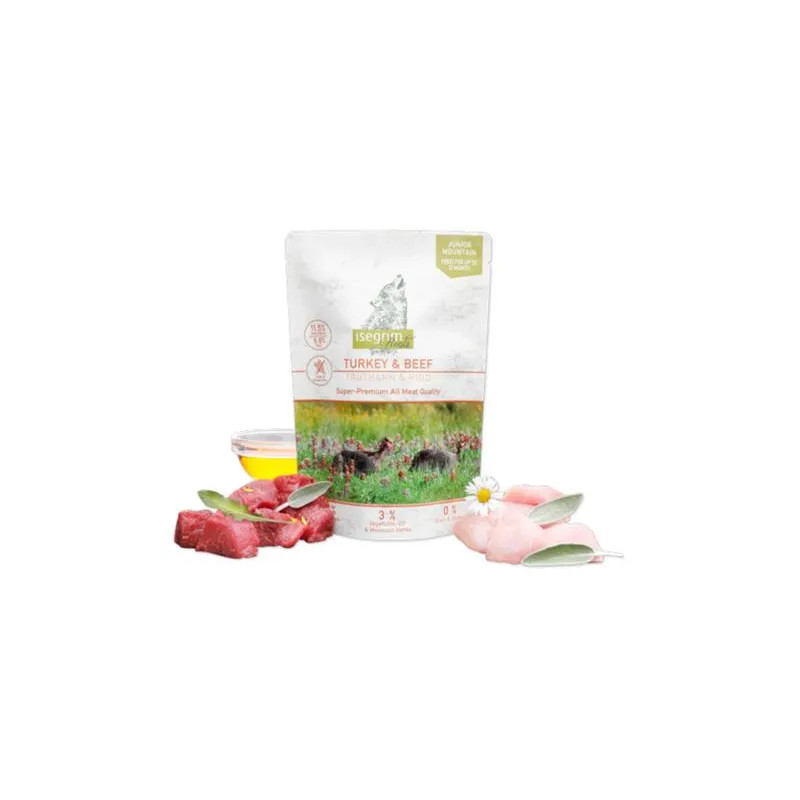 ISEGRIM dog Junior Isegrim Roots, Turkey & Beef  bal. 7 x 410 g kapsičky