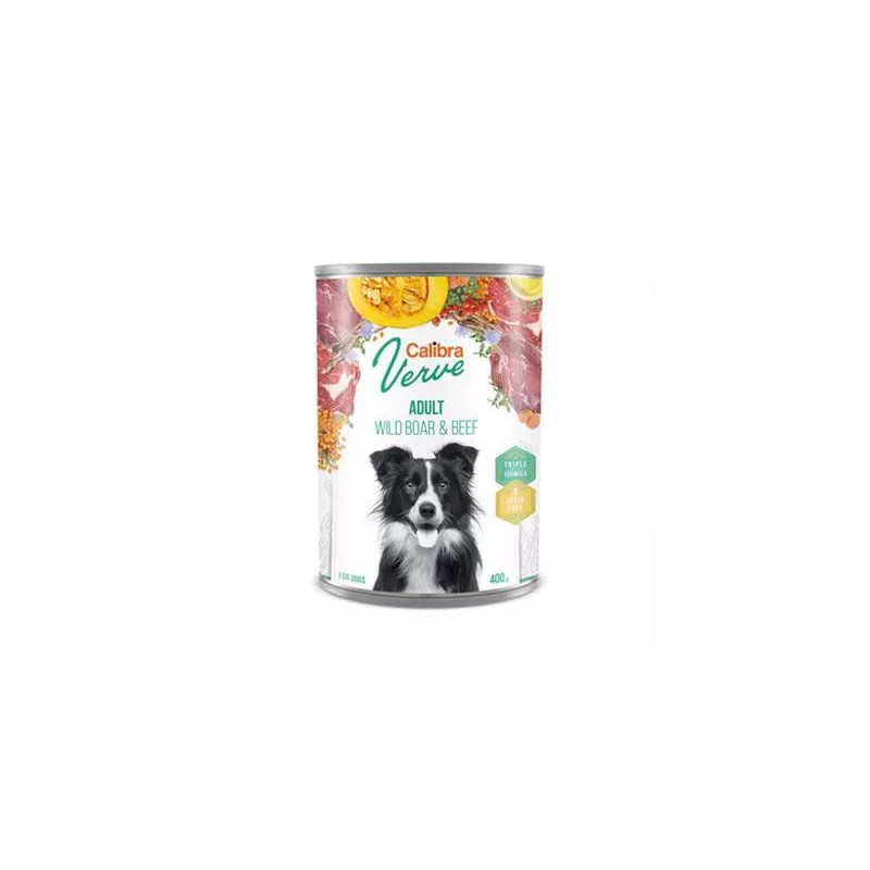 Calibra KONZERVA dog Adult Verve Wild Boar & Beef 6 x 400g