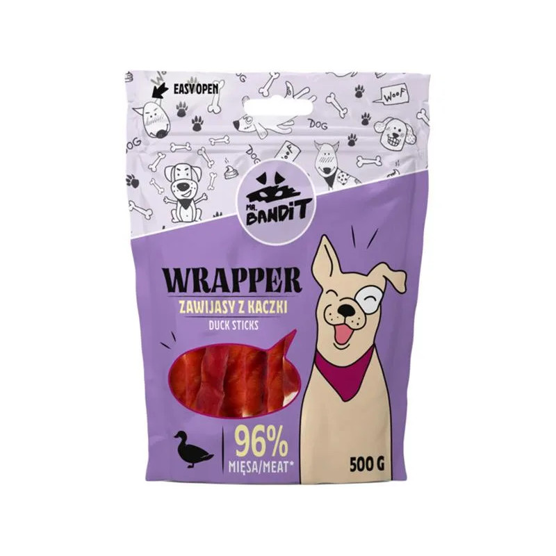 Pamlsok Mr. Bandit wrapper duck sticks 500g
