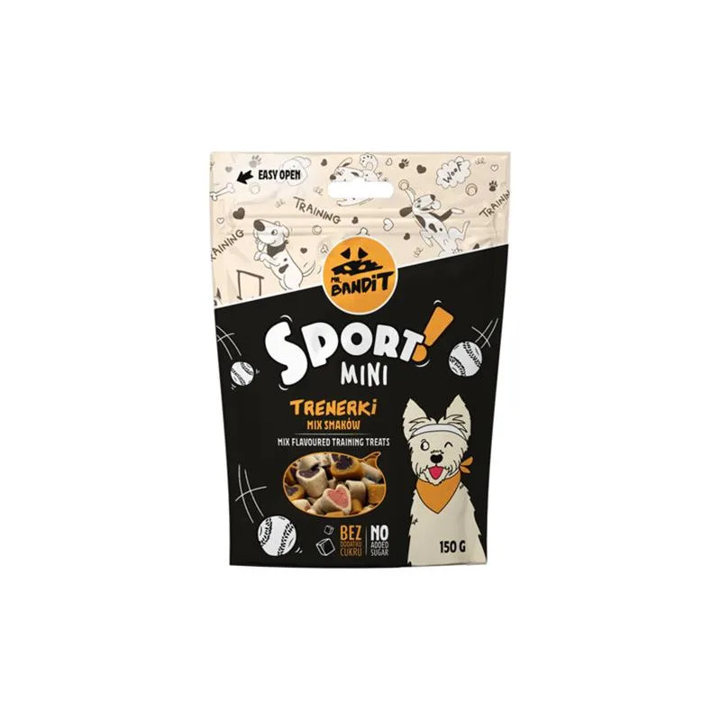Pamlsok Mr. Bandit sport mini mix flavour training treats 150g