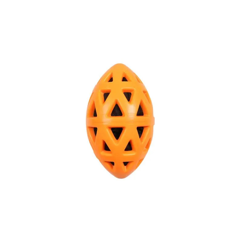 Hračka EBI+ Crack me up  - rugby lopta oranžová L - 19x10,5x10,5cm