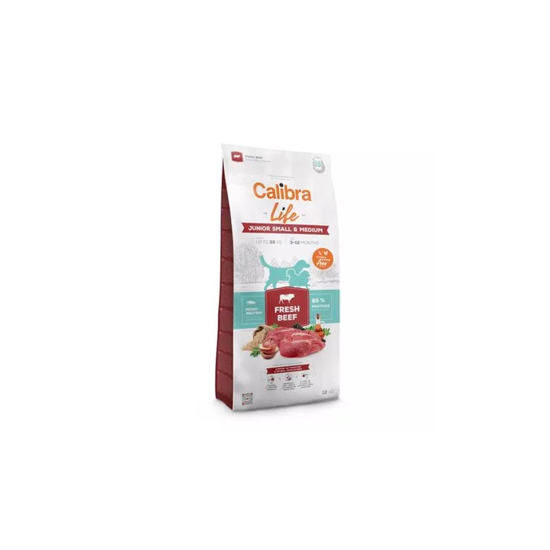 Calibra Dog Life Junior Small & Medium Fresh Beef 12 kg
