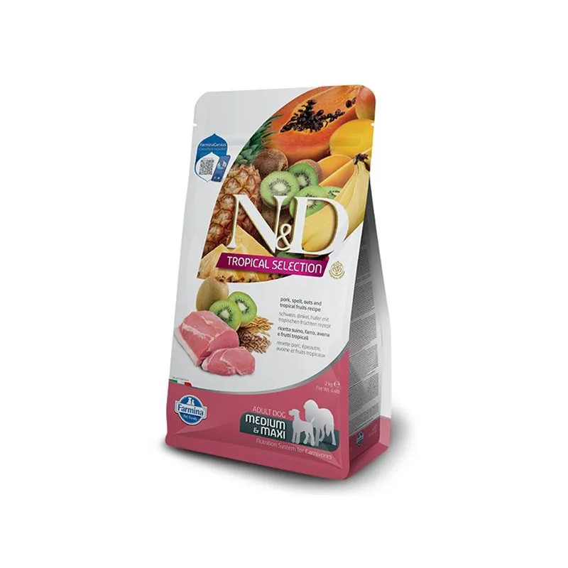 Farmina N&D dog TROPICAL SELECTION (AG) adult medium & maxi, pork 10 kg