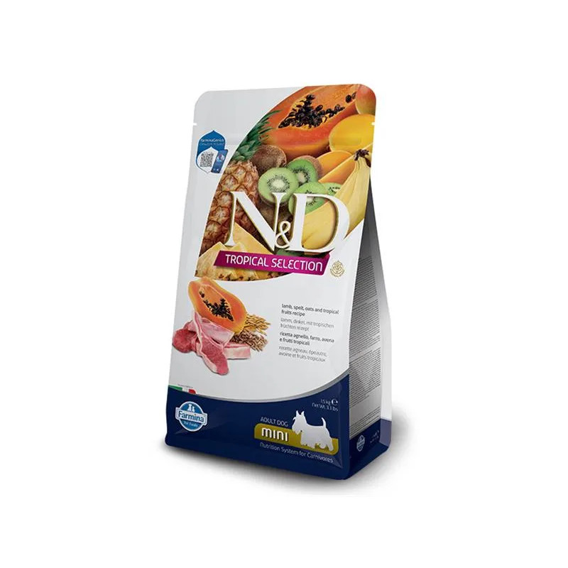 Farmina N&D dog TROPICAL SELECTION (AG) adult mini, lamb 5 kg