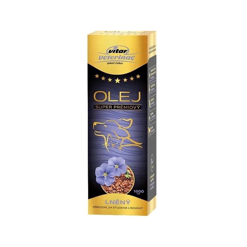 Olej ľanový VITAR Veterinae 1000 ml