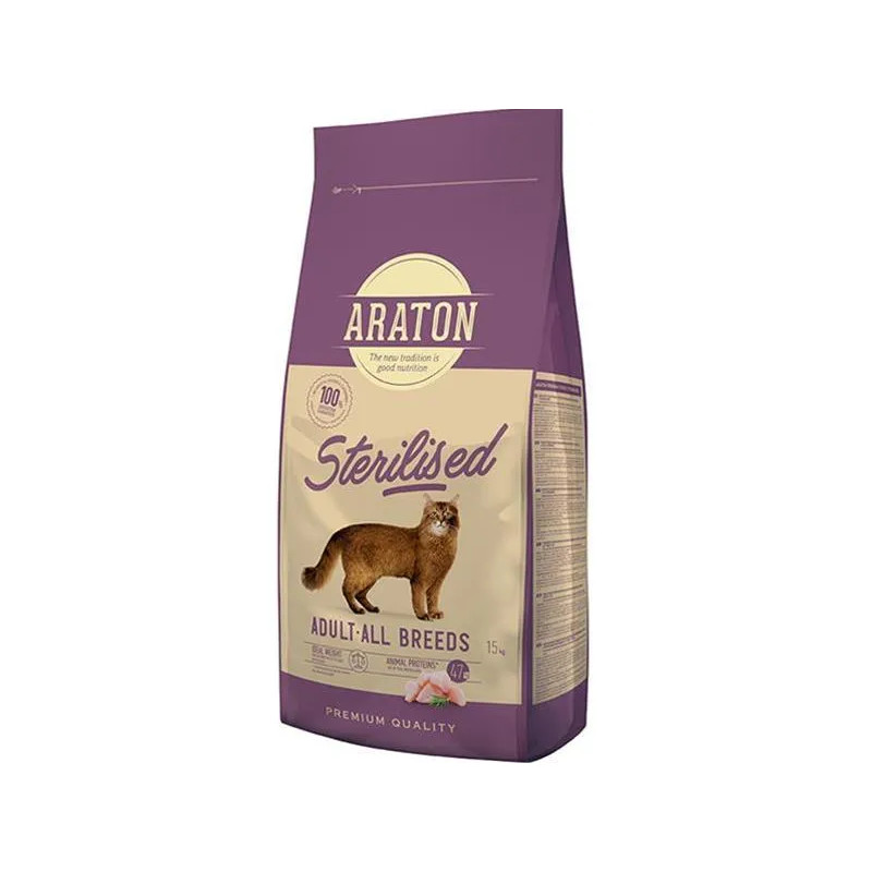 ARATON cat adult sterilised NEW 15 kg