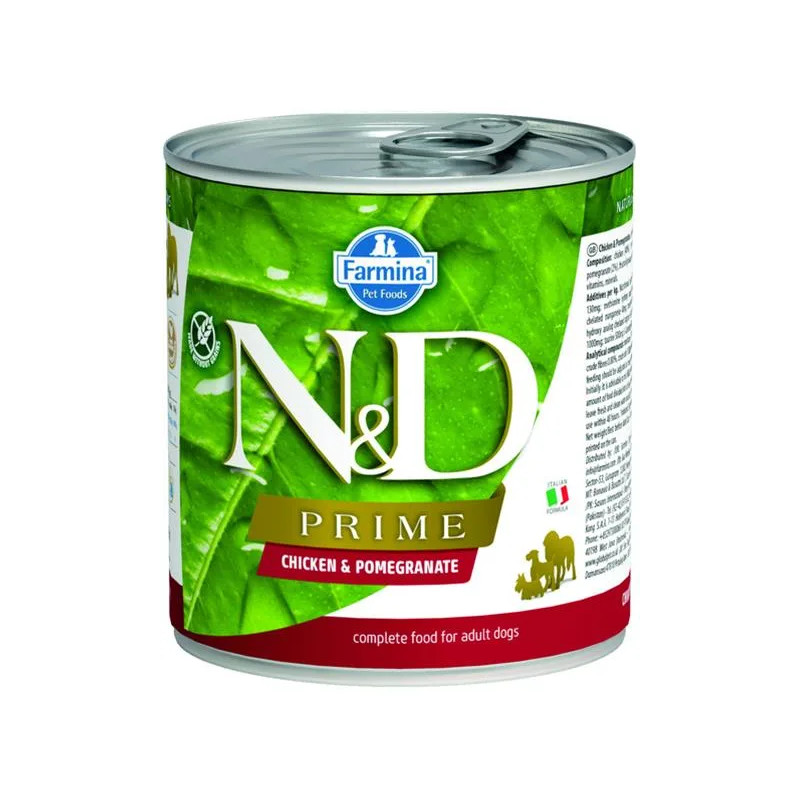 Farmina N&D za pse PRIME piščanec in granatno jabolko konzerva 285 g